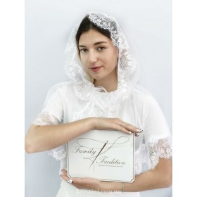 Женская накидка для храма "Кружевная органза"